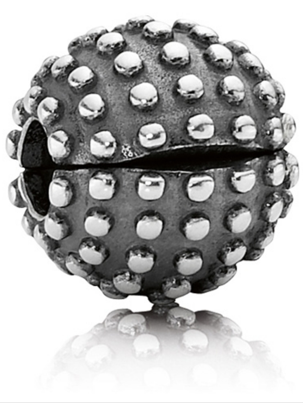 Pandora Sterling Silver Studded Clip 791012OX